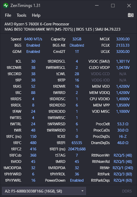 DDR5 RAM Overclock AMD AM5 socket