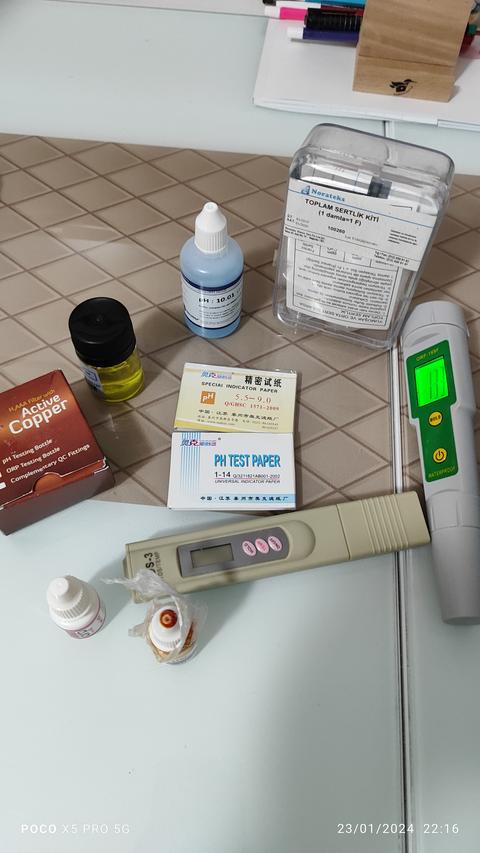 Roycera Alkali Filtre Orp,tds, ph ölçüm , inceleme test konusu