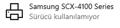 Samsung SCX - 4100 Yazıcı kurulmuyor.