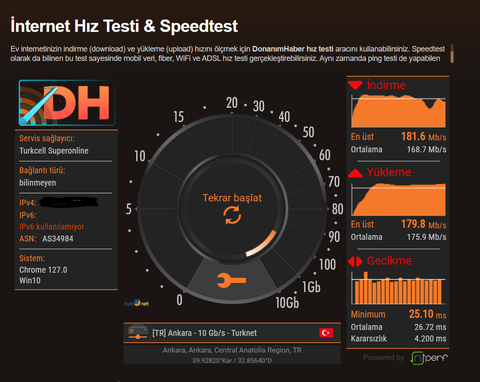 DH Hız Testi Ekran Görüntünü Paylaş: Wi-Fi Menzil Genişletici Kazan!