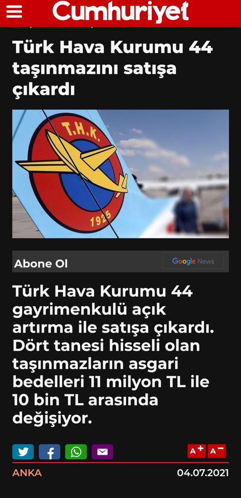 Türk Hava Kurumu'ndan sıcak fırsat 🔥44 adet taşınmaz açık arttırma ile satışa çıkarıldı