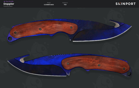 (SATILDI)Satılık Gut Knife Doppler (Phase 4) Float 0.008 pattern 709