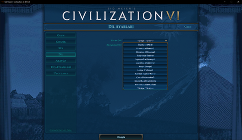Civilization VI  - Türkçe Yama [DeepL]