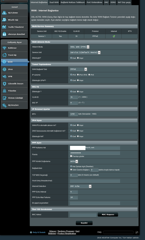 Asus dsl ac 750 modem bridge mode