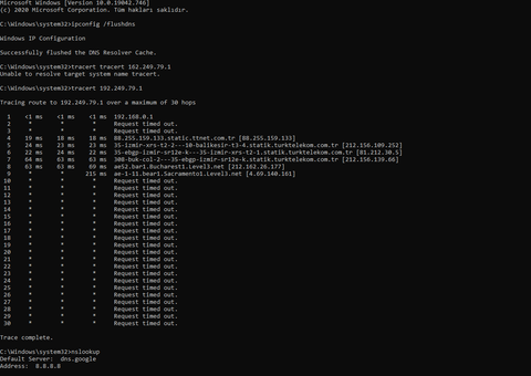 KabloNet - Ping/Ms - CGN&IP Havuzu