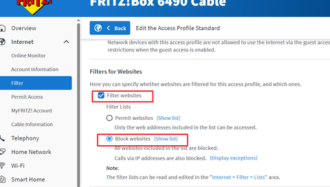 Fritzbox 6490 Docsis 3.0 Modem