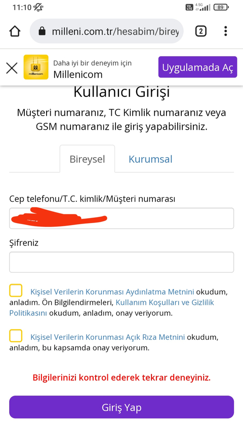 Milenicom'un 6 senelik müşterisine adreste altyapı olmayınca iptal sonucu attığı kazık