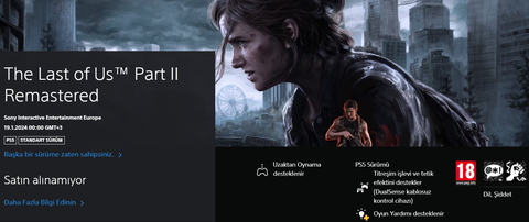 The Last of Us Part II | Remastered | PS5 | ANA KONU