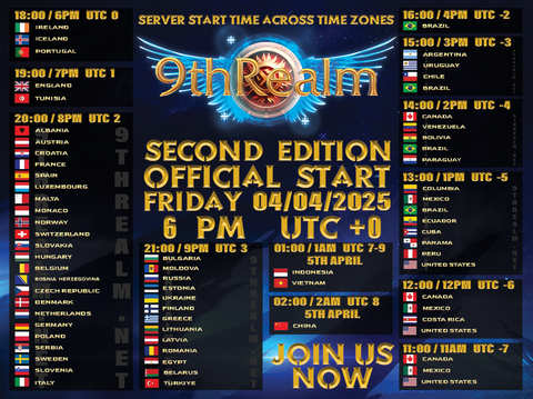 9th Realm Mu | Season 20 | Exp Dynamic 10-100x | Drop 30% | OFFICIAL START 20.06.2025