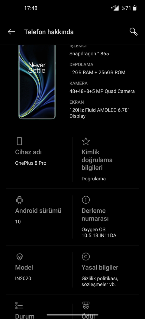 ★| OnePlus 8 PRO |★ [ANA KONU]