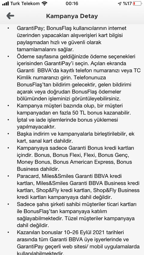 Garanti Bonus Migros Sanal Market’te 50 TL ye Varan Bonus!