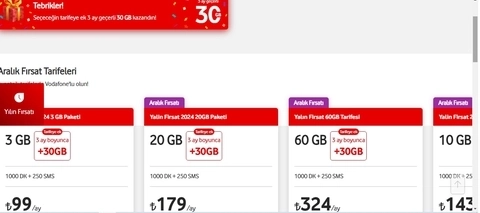 Vodafone Link AT 58 GB - Ev İnterneti 500TL Kazan Referans Konusu