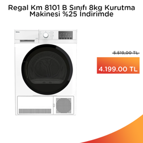 Regal 8 KG Kurutma Makinesi bugüne özel İYİ FİYAT