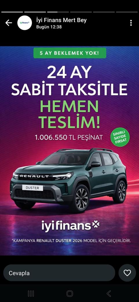 İyi Finans Hemen Teslim Araç Kampanyası