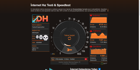 DH Hız Testi Ekran Görüntünü Paylaş: Wi-Fi Menzil Genişletici Kazan!