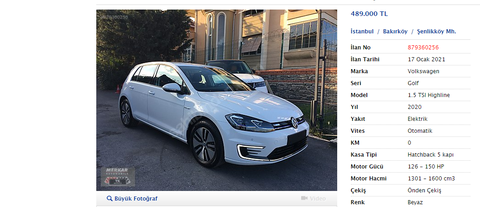 Golf 8 Sarı Sitede İlanda 459.000 Manuel !!!