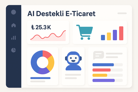 Yapay Zeka Destekli E-Ticaret: Satışlarınızı Artıracak 7 Akıllı Yöntem (Türkiye’den Pratik Örnekler)
