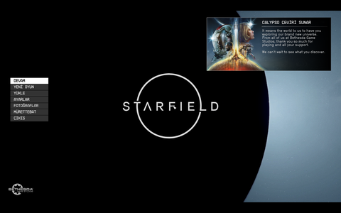 Starfield Türkçe Yama ve Kurulumu (Düzenlenmiş Makine Çevirisi) (Steam\Epic\GamePass)