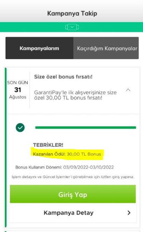 Hepsiburada 500TL üzeri alışverişe Garantipay ile 180TL fayda sağlama (kişiye özel olabilir)