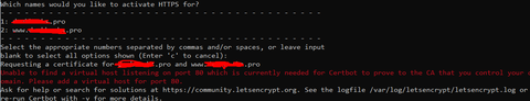 Ubuntu sunucuma Let's Encrypt SSL yükleyemiyorum? Yardım.