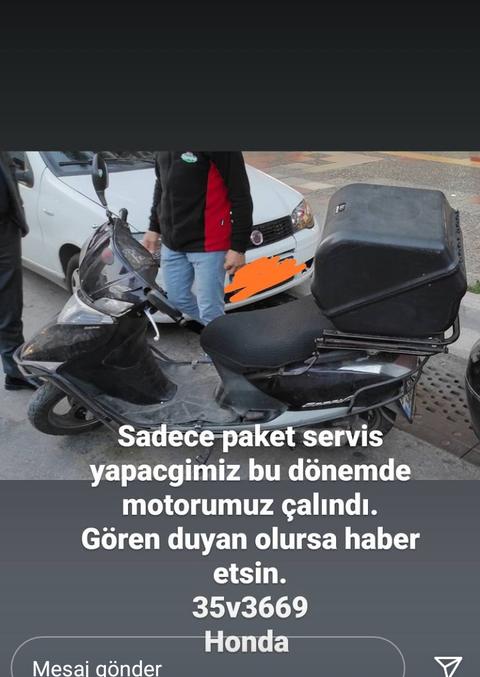 Paket Servis Yapacağımız Dönemde Motorumuz Çalındı