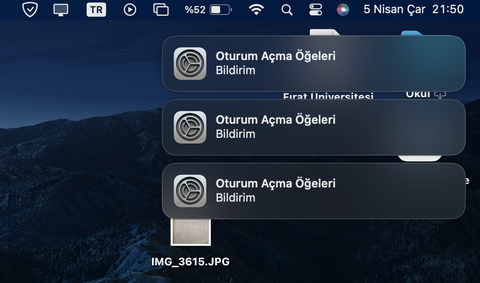 MacOS Oturum Açma Öğelerini Kapatma