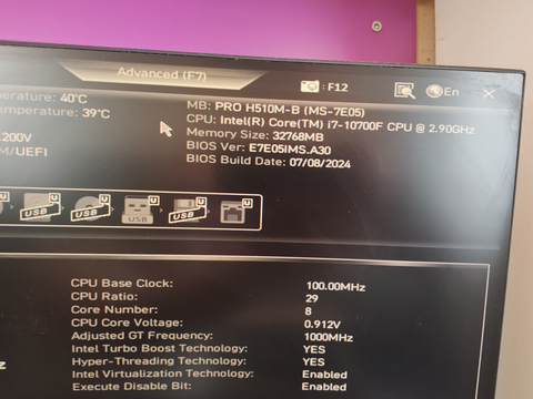 MSI anakat M.2 SSD mi görmüyor