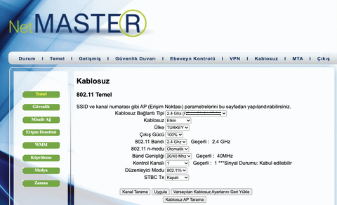 Kablonet 2.4 Ghz Bandında Düşük Hız Sorunu