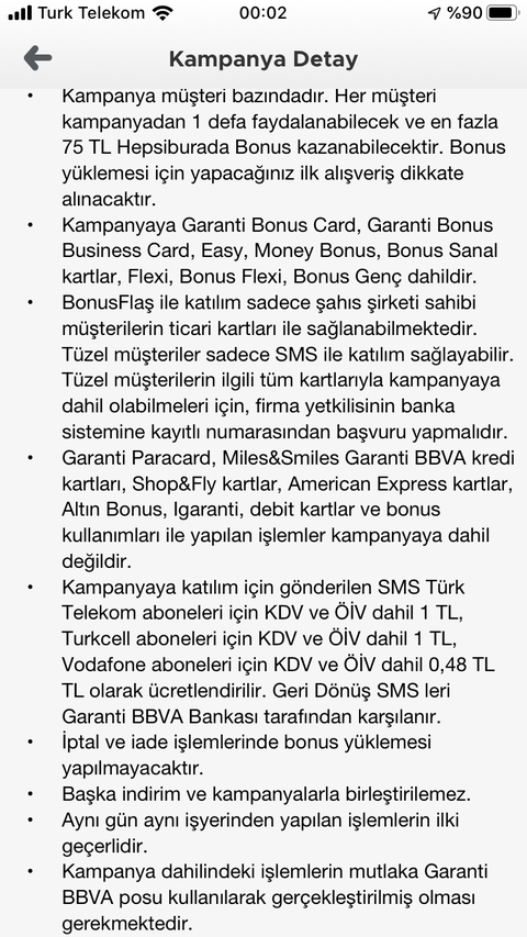 Garanti Bankası Hepsiburada 75 TL ye Varan Hepsiburada Bonus!