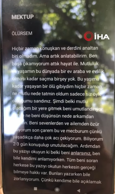 21 Yaşındaki Genç Not Bırakarak İntihar Etti