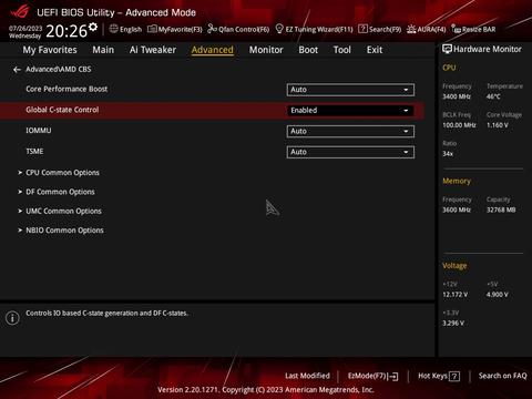 5800x3d ve Zen3 Curve Optimizer - ComboV2PI 1.2.0.B Bios