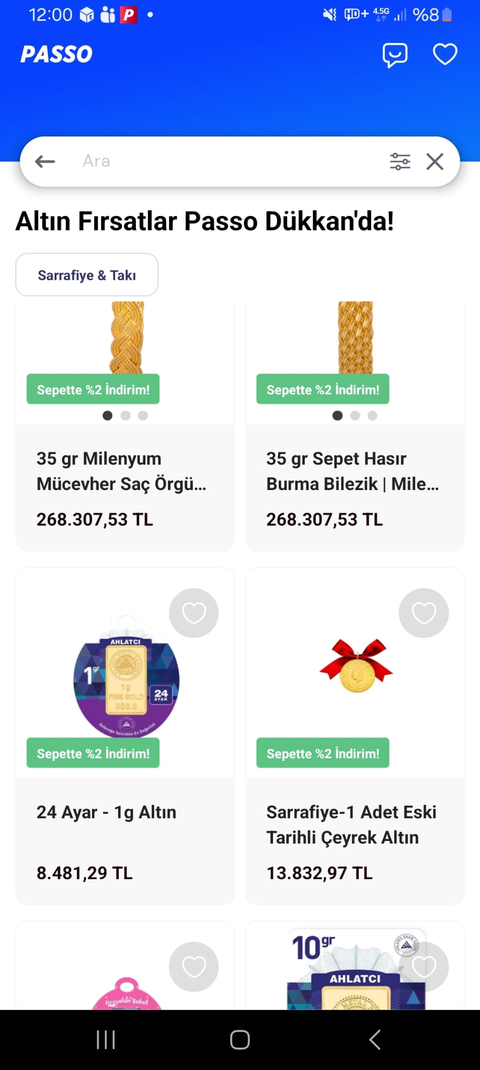 Passo Taraftar Banka kartı ile alışverişlerinin %50'si hediye!