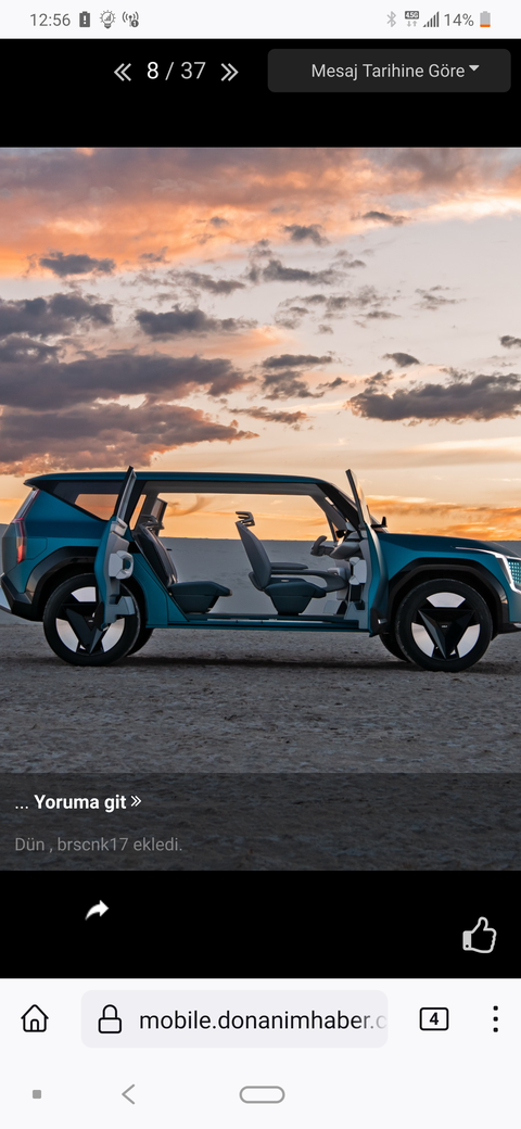 Kia'nın yeni elektrikli SUV modeli EV9'dan ilk resmi görseller geldi
