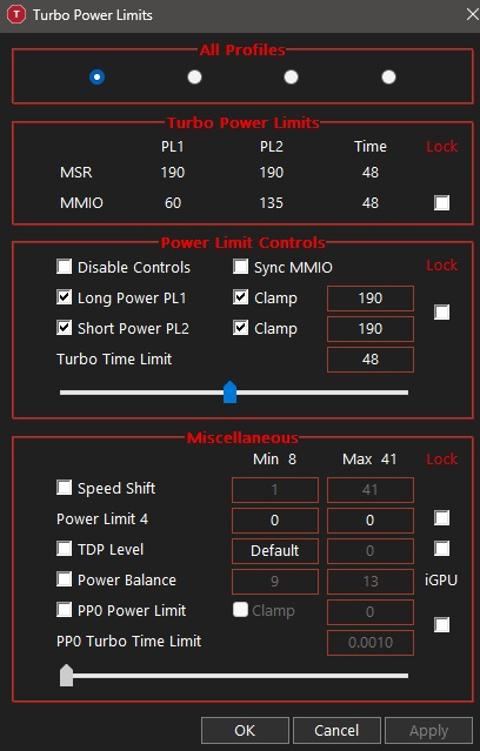 i5 10300H undervolt yardım