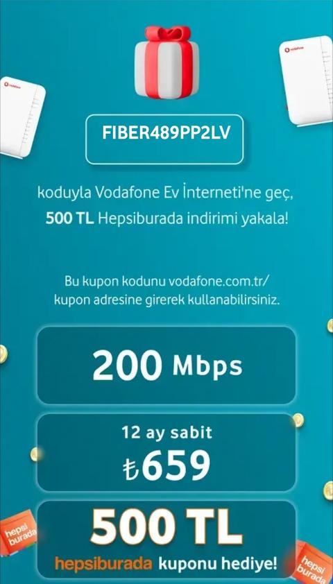 Vodafone Link AT 58 GB - Ev İnterneti 500TL Kazan Referans Konusu