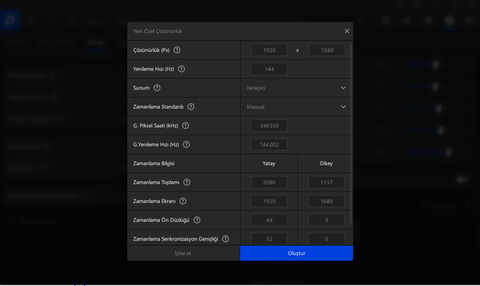 İkinci monitörü açınca video kalitesi artıyor 6500xt
