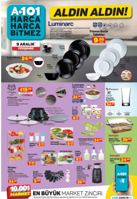A101 9 Aralık Aldın Aldın