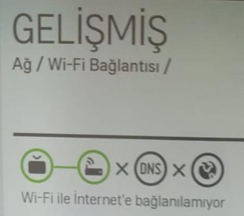LG WebOS UF8507 DNS alamıyor
