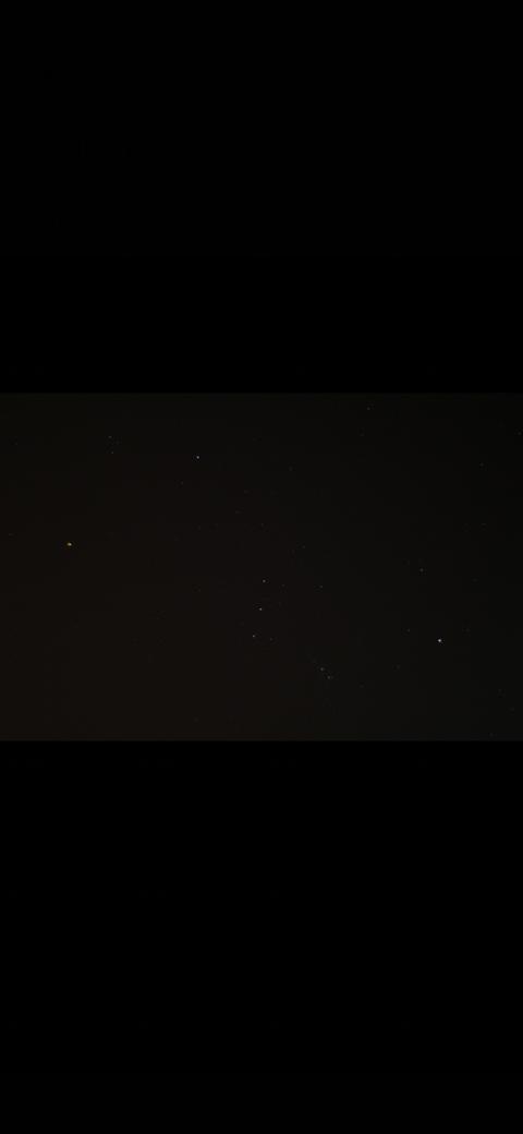 Gece gökyüzündeki şey (Orion nebulası imiş)