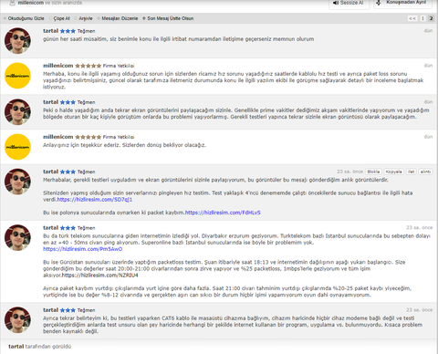 MİLLENİCOM FTTH 100MBPS REZİLLİĞİM ARTIK YARDIMCI OLUN YA DA İPTAL ETTİRECEĞİM BLÖF YAPMIYORUM !