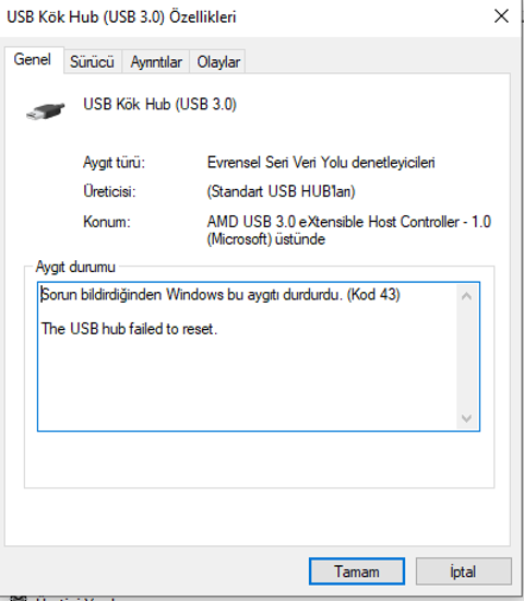 Anakartın USB 3.x Portları Çalışmayı Durduruyor