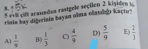 Olasılık sorusu