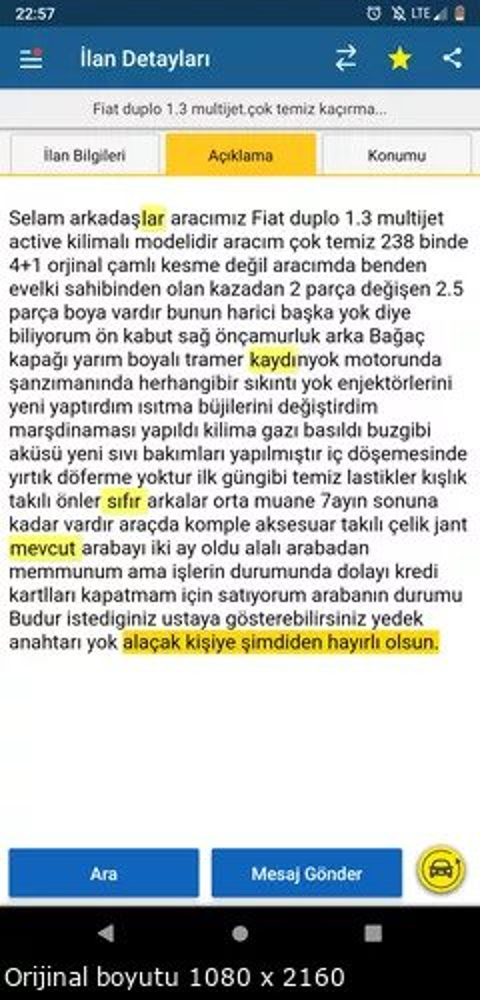 İlan koymayı bile beceremeyen insanlar..