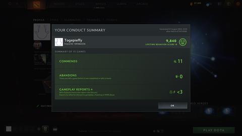 Satılık Hesap 5.520 MMR / 9,840 BEHAVIOR