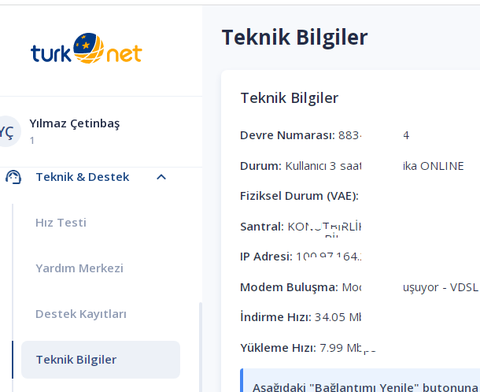 Turk net 10 Haneli Hizmet No Öğrenme