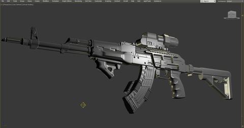 Özel Modifiyeli AK-47 [Oyun Assetleri]