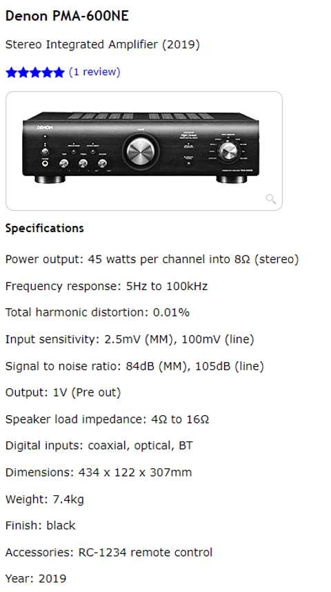 Yamaha A-S301 vs Denon PMA-600NE