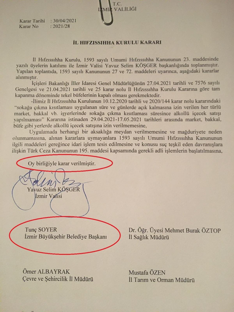 21 ilimizde alkol satışı, İl Hıfzıssıhha Kurulu kararı ile ramazan sonuna kadar yasaklandı.