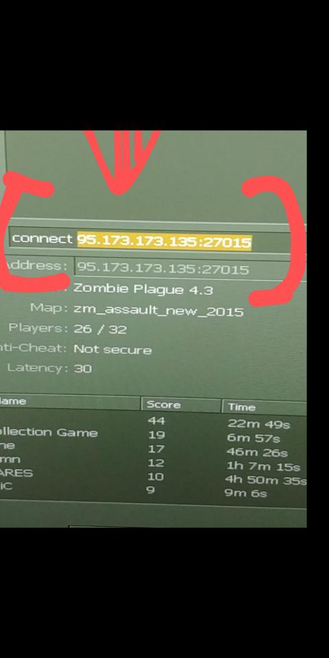 ARK Zombie Plague[Lazer+Respawn+Items+RankXP+Gorevmenu]  IP: 95.173.173.135