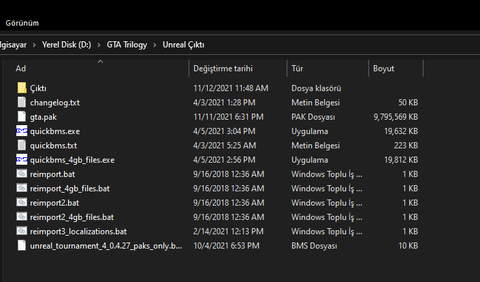 GTA Trilogy Definitive Edition ve Unreal Engine 4.25+ Aracı